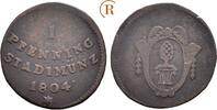 Augsburg Stadt: 1 Pfennig 1804 VF