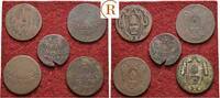 Augsburg Stadt: 1 Pfennig Lot 5 Stück  ss-s und s