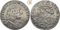 2/3 Taler Minden 1675 GD-Z Preussen: Friedrich Wilhelm, 1640-1688: ss