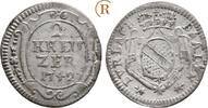Baden Durlach: 2 Kreuzer 1742 Karl Friedrich, 1738-1811: VF