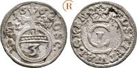 3 Pfennig Clausthal für das Stift Walkenried 1662 LW Braunschweig Lüneburg Celle: Christian Ludwig, 1648-1665: ss+ Schrötlingsfehler