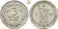 Weimarer Republik: 3 Reichsmark Rheinlande 1925 F VF+