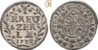1 Kreuzer 1732 Württemberg: Eberhard Ludwig, 1693-1733: f.vz