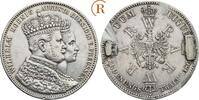 Krönungstaler 1861 Preussen: Wilhelm I, 1861-1888: ss Broschierspuren