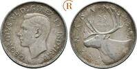 Kanada: 25 Cents 1947 George VI, 1936-1952: VF