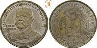 Versilberte Bronzemedaille Rabattmarke zu 5 Mark o.J. Hindenburg: Grimmitschau:  ss-vz