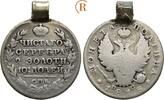 Poltina 1818 Russland: Alexander I, 1801-1825: s mit Henkel aus der Zeit