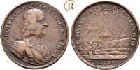 Hessen Kassel: Bronzemedaille auf seinen Tod Karl, 1670-1730: -