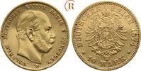 Kaiserreich: Preussen: 10 Mark GOLD 1874 B Wilhelm I, 1861-1888: VF minimal gewellt