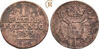 Schaumburg Hessen: 1 Pfennig 1799 Wilhelm IX. von Hessen Kassel, 1785-1821: VF