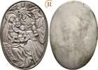 Einseitige ovale Zinngußmedaille o.J. Religion:  ss-vz