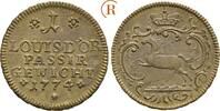 Braunschweig Wolfenbüttel: Messing Passiergewicht zu 1 Louis d'or Karl I, 1735-1780: -