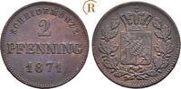 Bayern: 2 Pfennig Ludwig II, 1864-1886: -