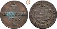 Habsburg: 1/4 Kreuzer Günzburg Josef II, 1765-1790: -