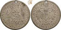 Habsburg: Taler Wien Lauer Prägung des 19. Jhrh. 1695 Leopold I, 1657-1705: VF gelocht