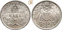 Kaiserreich Kleinmünzen 1 Mark 1914 D BU