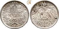 Kaiserreich Kleinmünzen 1 Mark 1914 D BU