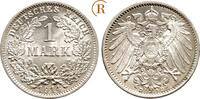 Kaiserreich Kleinmünzen 1 Mark 1914 D BU