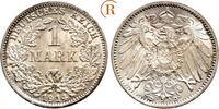 Kaiserreich Kleinmünzen 1 Mark 1914 D BU
