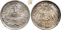 Kaiserreich Kleinmünzen 1 Mark 1914 D BU