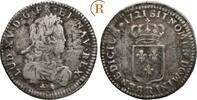 Frankreich: 1/6 Ecu Orleans Ludwig XV, 1715-1774: -