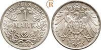 Kaiserreich Kleinmünzen 1 Mark 1914 F BU