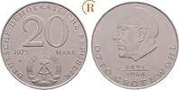 DDR: 20 Mark Otto Grotewohl 1973 vz 3,00 EUR  Excl. 4,00 EUR Verzending