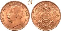 Baden: 20 Mark GOLD 1914 G Friedrich II, 1907-1918: fast Stempelglanz 1050,00 EUR  Excl. 9,00 EUR Verzending