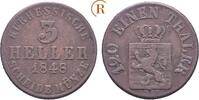Hessen Kassel: 3 Heller 1848 Friedrich Wilhelm I, 1847-1866: ss 7,00 EUR  Excl. 4,00 EUR Verzending