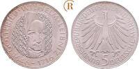 BRD: 5 DM Leibniz 1966 D fast st 17,00 EUR  Excl. 5,00 EUR Verzending