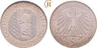 BRD: 5 DM Leibniz 1966 D fast st 17,00 EUR  Excl. 5,00 EUR Verzending