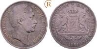 Bayern: Taler 1861 Maximilian II. Joseph, 1848-1864: ss kleiner Randfehler 100,00 EUR  Excl. 9,00 EUR Verzending