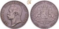 Hessen Darmstadt: Taler 1867 Ludwig III, 1848-1877: ss leichte Kratzer 150,00 EUR  Excl. 9,00 EUR Verzending