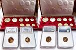 Südafrika Rand South Africa – 1976 – Rand – 10 coin long-proof set – with original red case NGC -