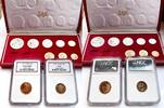 Südafrika Rand South Africa – 1972 – Rand – 10 coin long-proof set – with original red case NGC -