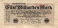 Deutschland 5 Milliarden Mark Ro 120b FZ:H BZ:5 RRRRR -