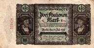 Deutschland 2 Millionen Mark Ro 89F E/Ha 2 Mulionen -