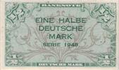 Deutschland 1/2 Halbe 0,50 DM Deutsche Mark Ro 230 aunc -