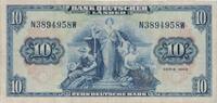 Deutschland 10 DM Deutsche Mark Ro 258 N/W BDL -