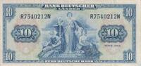 Deutschland 10 DM Deutsche Mark Ro 258 R/N BDL -