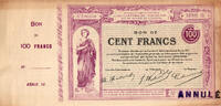 Frankreich France / Frankreich Maubeuge 100 Francs 1917 Annulé -
