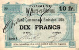 Frankreich France / Frankreich Marcq-en-Ostrevent 10 Francs 1915 Annulé -