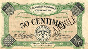 Frankreich France / Frankreich Eure et Loire 50 Centimes 1917 Annulé -