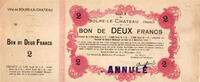 Frankreich France / Frankreich Solre-le-Chateau 2 Francs 1914 Annulé -