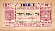 Frankreich France / Frankreich Saint Quentin 100 Francs 1916 Annulé -