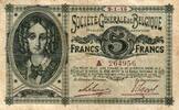 Deutschland / Belgien 5 Francs 1915 Ro 435 P88 Serie A  325,00 EUR  Excl. 11,35 EUR Verzending