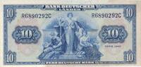 Deutschland 10 DM Deutsche Mark Ro 258 R/C aunc ---K2 -