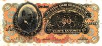 Costa Rica 20 Colones PS124s3 SPECIMEN -