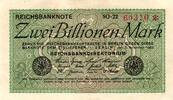 Deutschland 2 Billionen Mark Ro 132b FZ:SO BZ:22 5stellig -