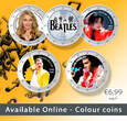 2 Euro Coloured Coin Set of 5 in Presentation Box - Music Stars